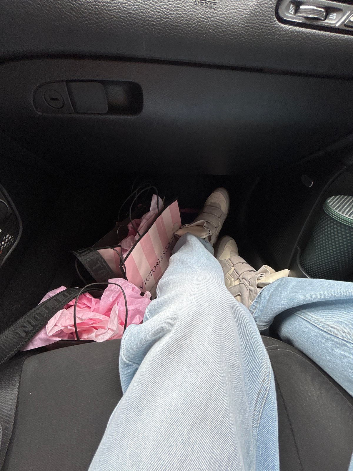 Kicking back in the passenger seat, North Miami Beach