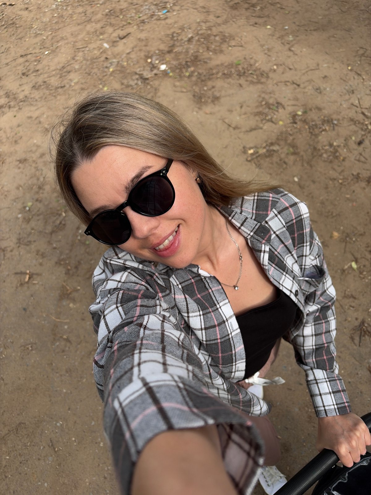Family outing documented through selfies in Chaikovsky, Russia