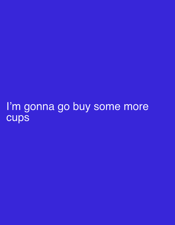 London resident shares mundane cup shopping plans via text image