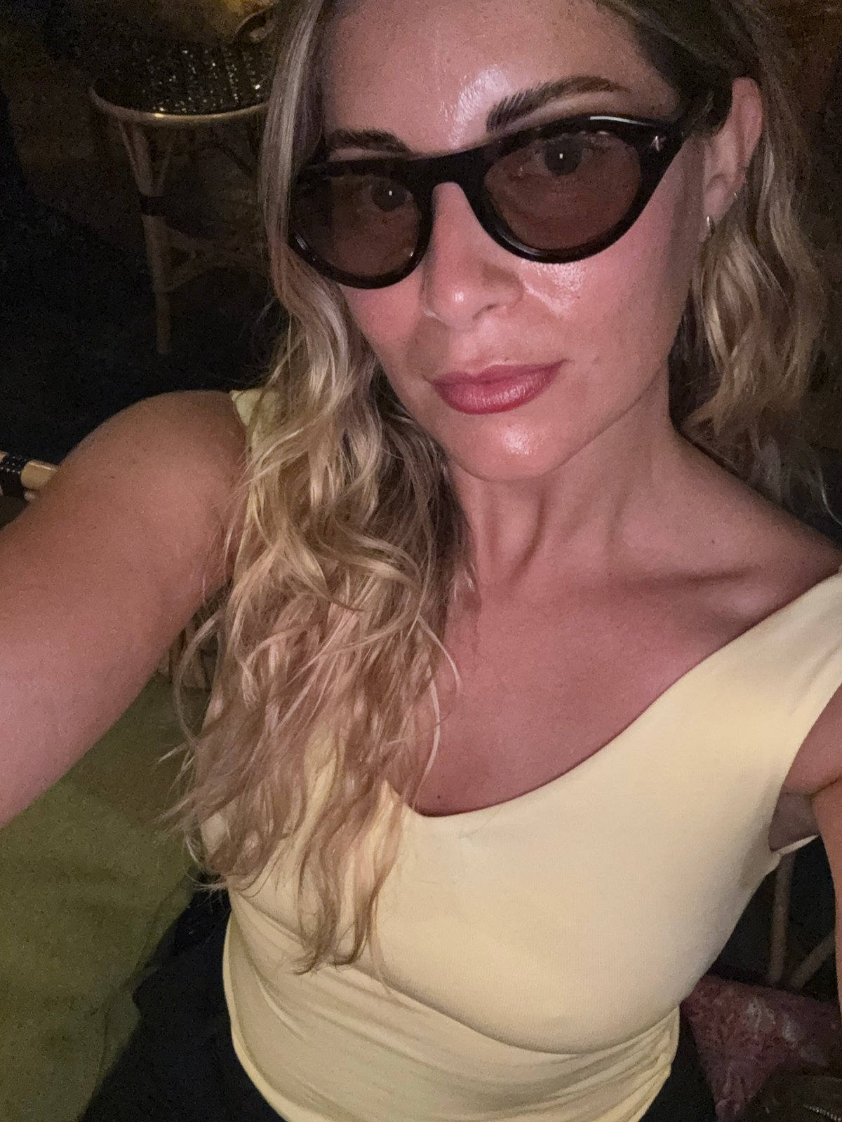 Evening selfies near the Eiffel Tower, Paris