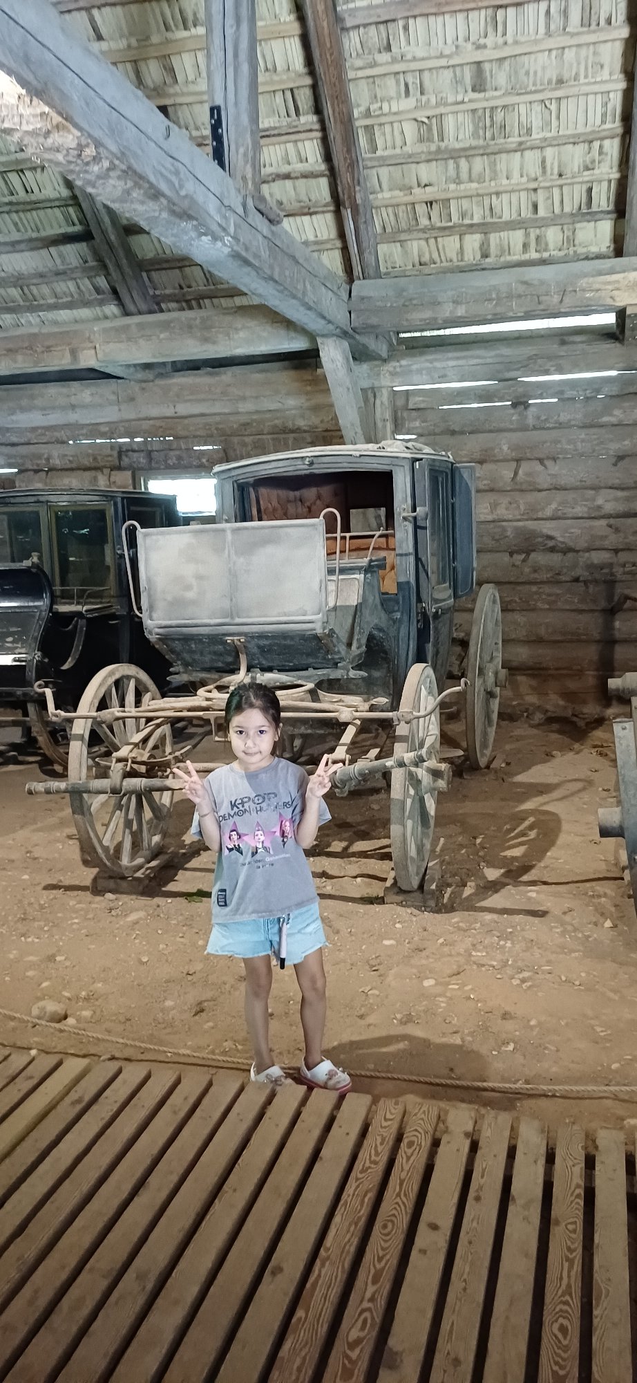 Exploring a folk museum's historic rural buildings and interiors
