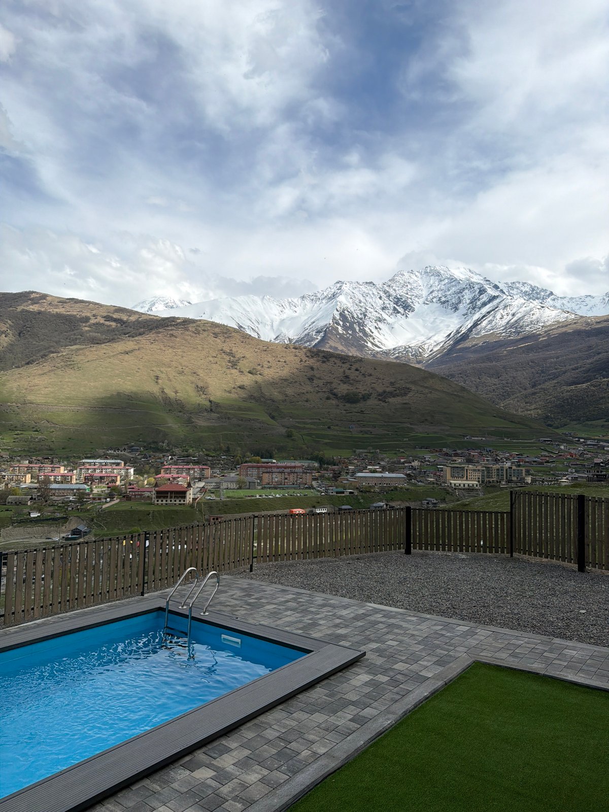 Quiet residential moments documented in mountain village