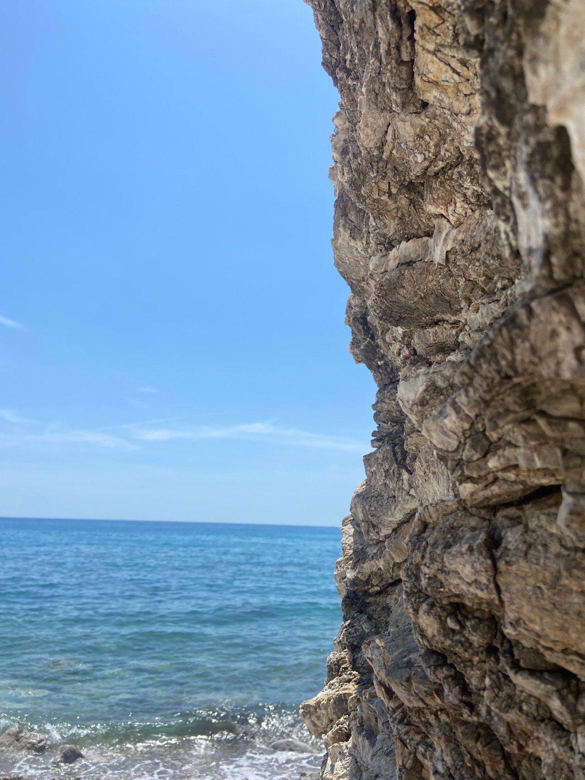 Beach day documented at Prijevor, Montenegro coast