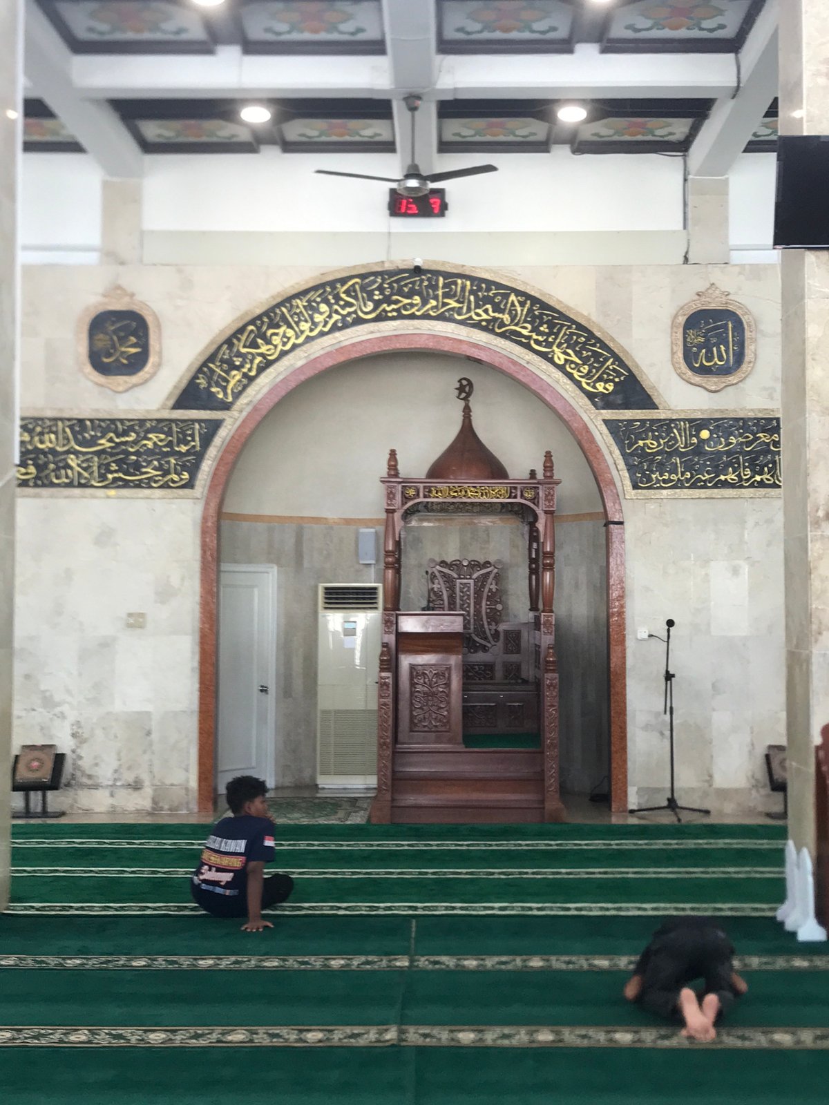 Morning documentation of mosque architecture in Tambontunong, Indonesia
