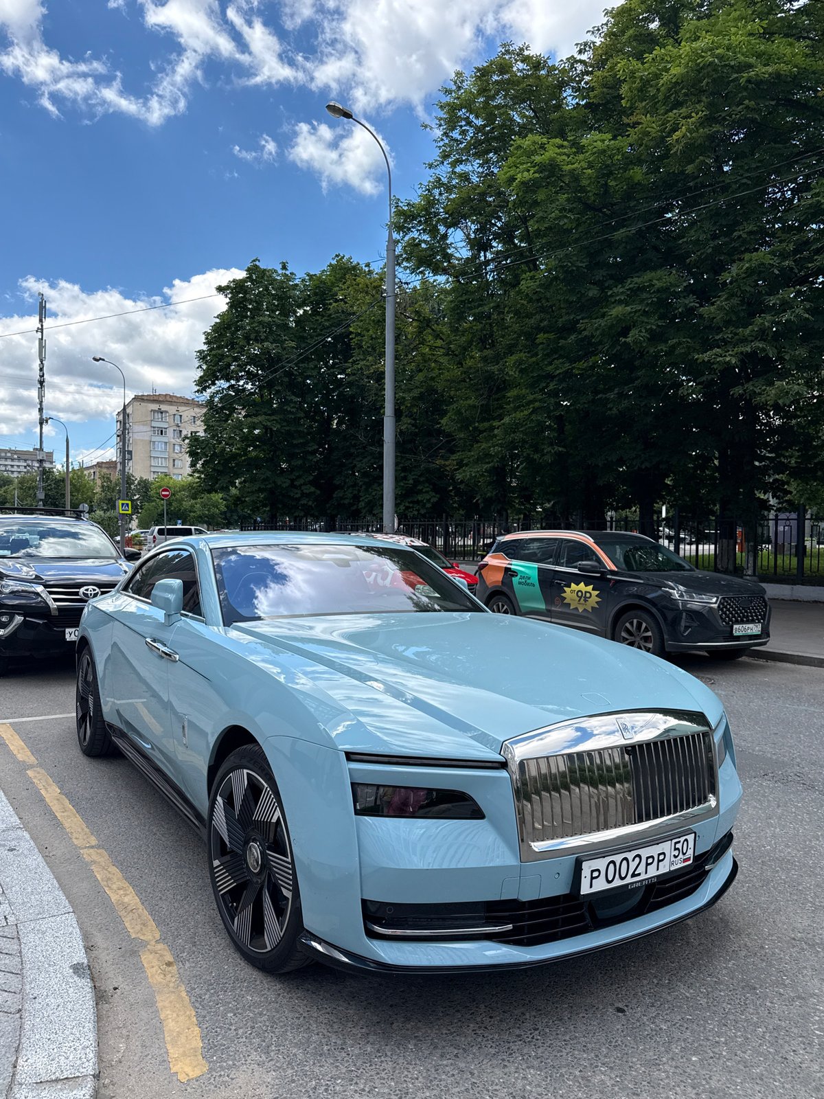 Inside a high-end Moscow restaurant on a Saturday morning