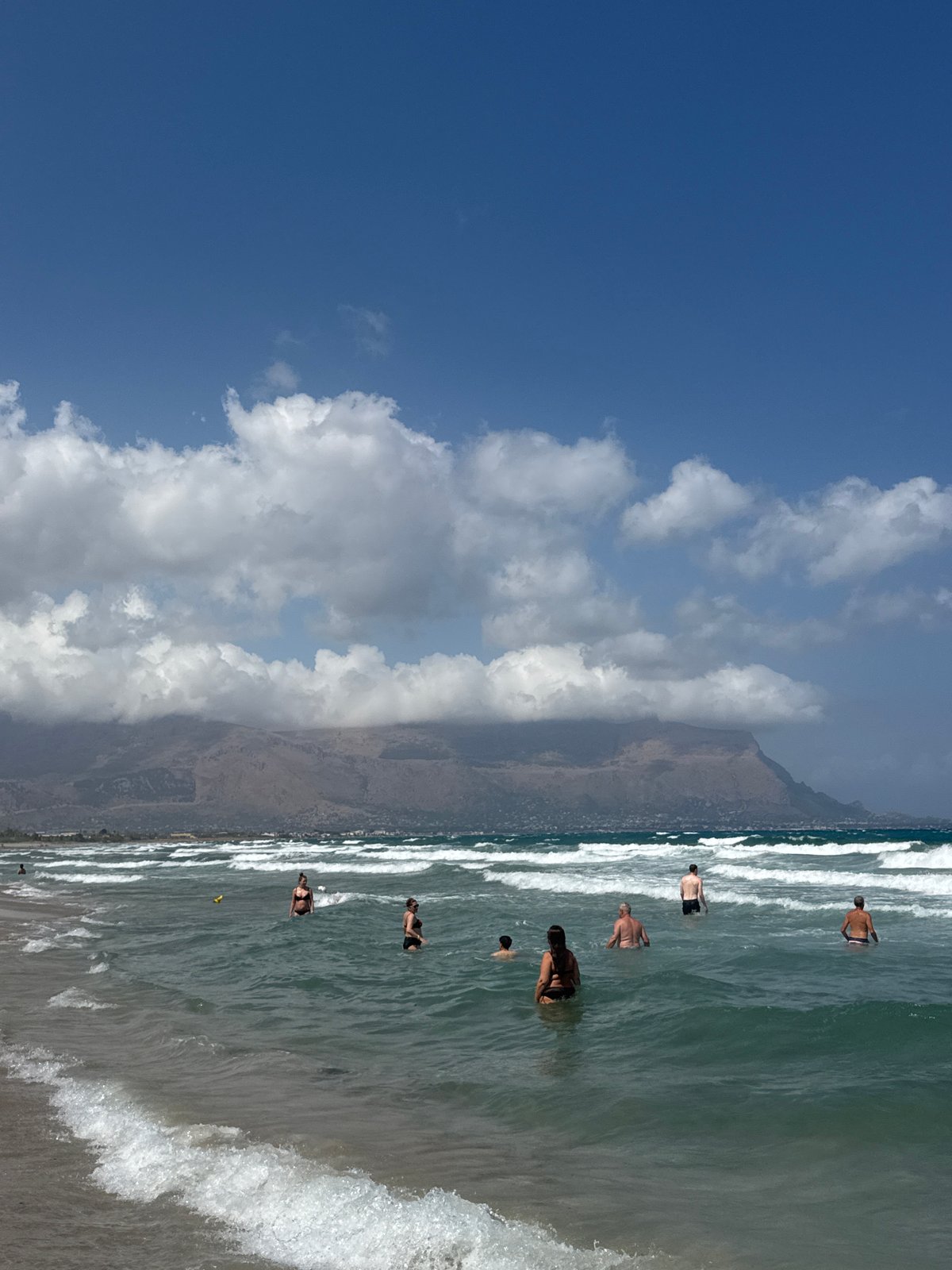 Summer morning at Isola delle Femmine beach, Sicily