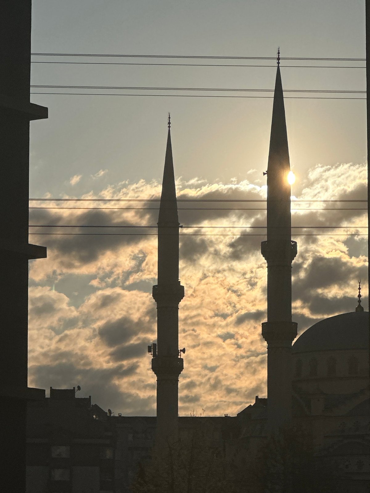 Morning mosque views captured across Esenyurt, Turkey