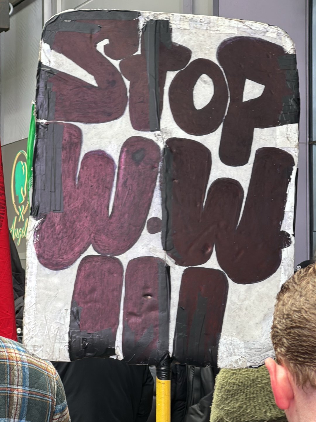 Anti-war protesters rally in Times Square against foreign conflicts