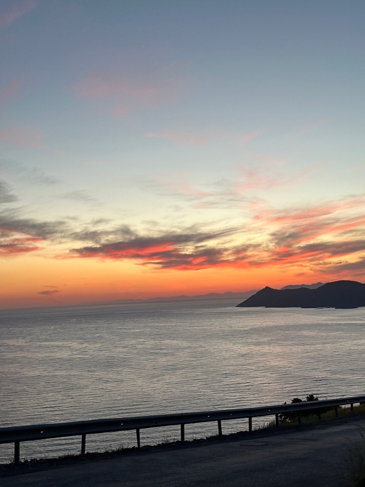 Dramatic coastal sunset captured in Fethiye, Turkey