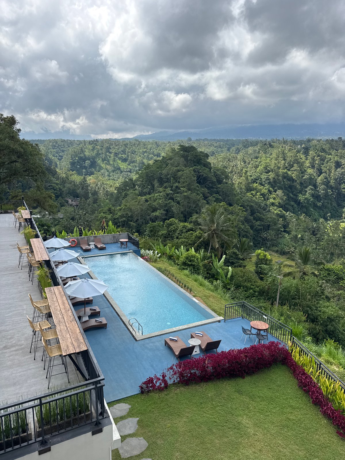Dawn resort tour documented in Rendang, Indonesia