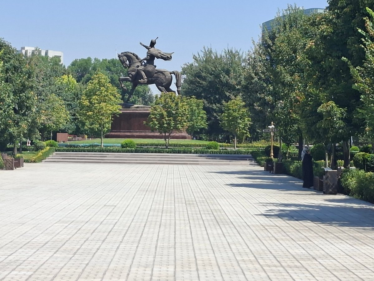 Amir Temur Square and surroundings in central Tashkent