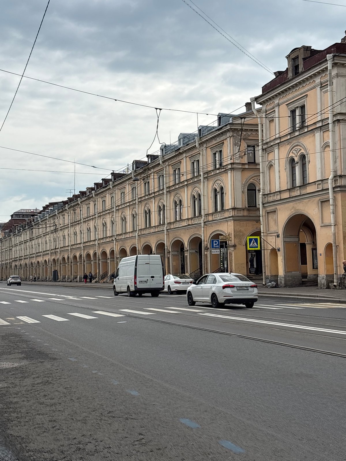 Morning street scenes documented in historic Saint Petersburg