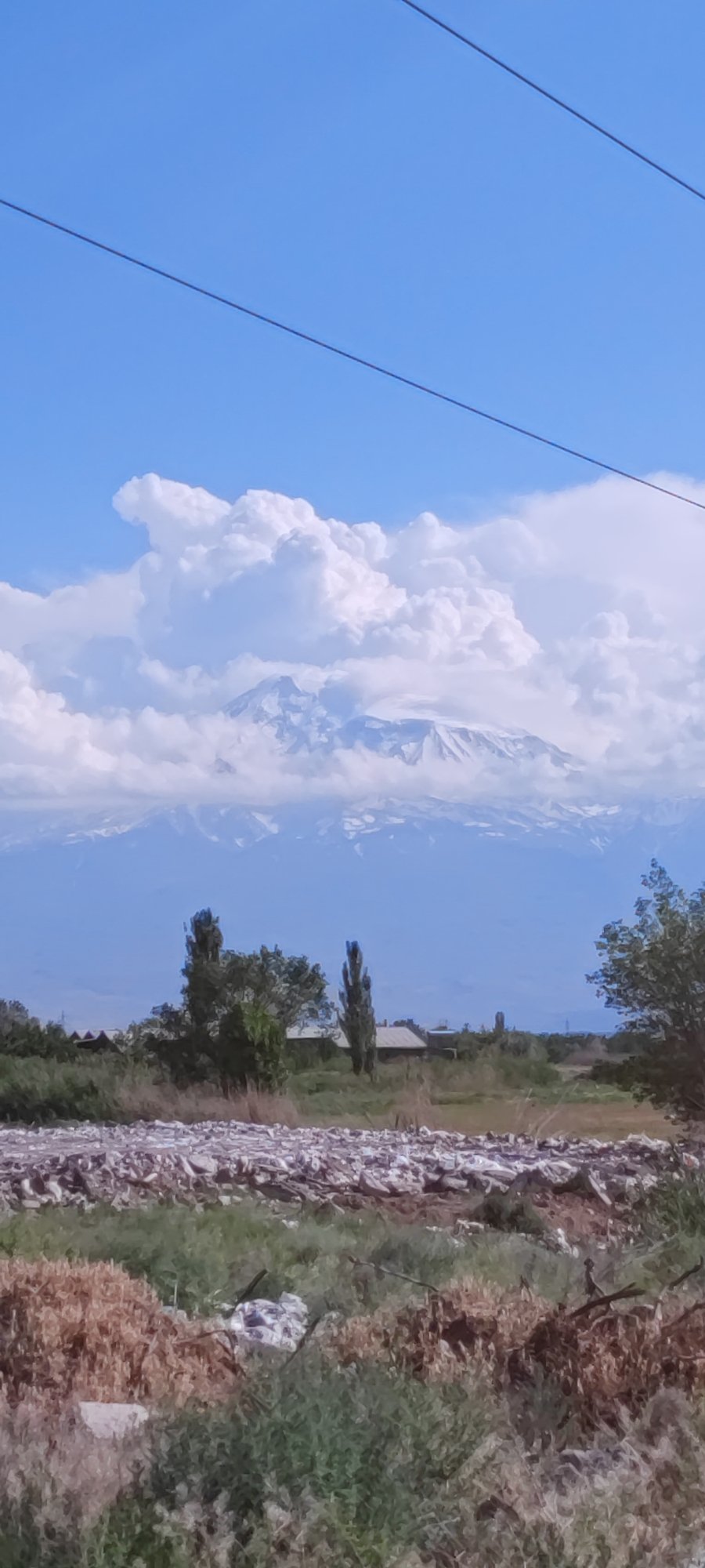 Clear day views of Mount Ararat captured across Armenia