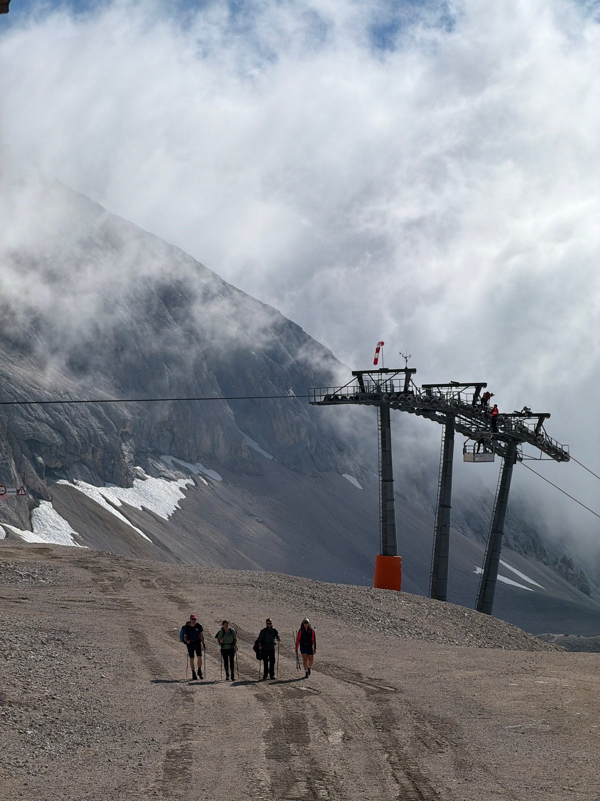 Morning hike through high-altitude terrain in Wildermieming, Austria