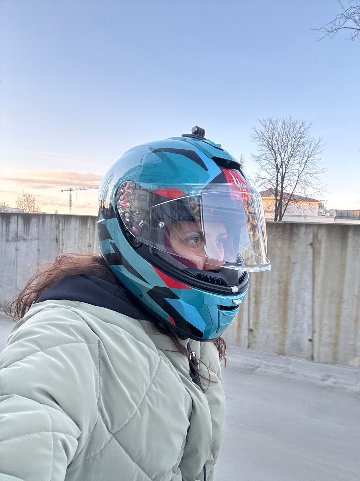 Motorcyclist's afternoon journey documented across multiple Sofia locations