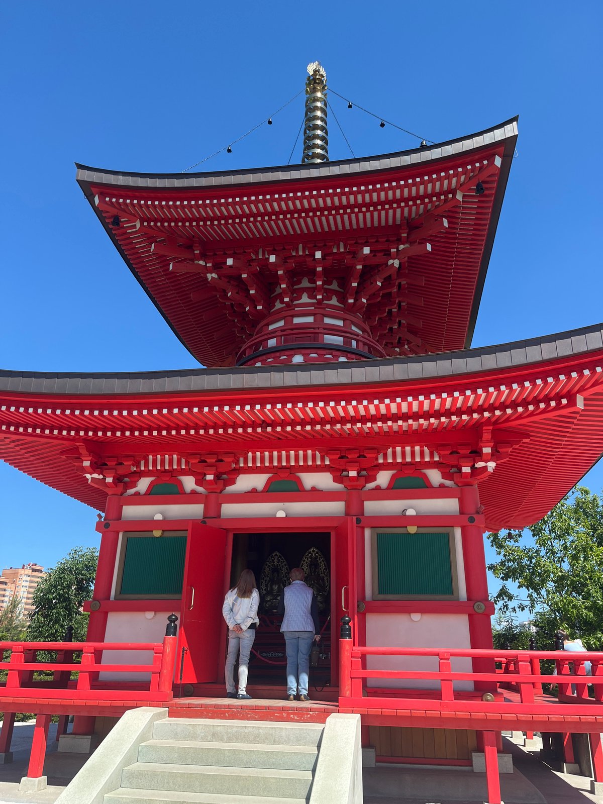 Buddhist temple visit documented in Krasnodar, Russia