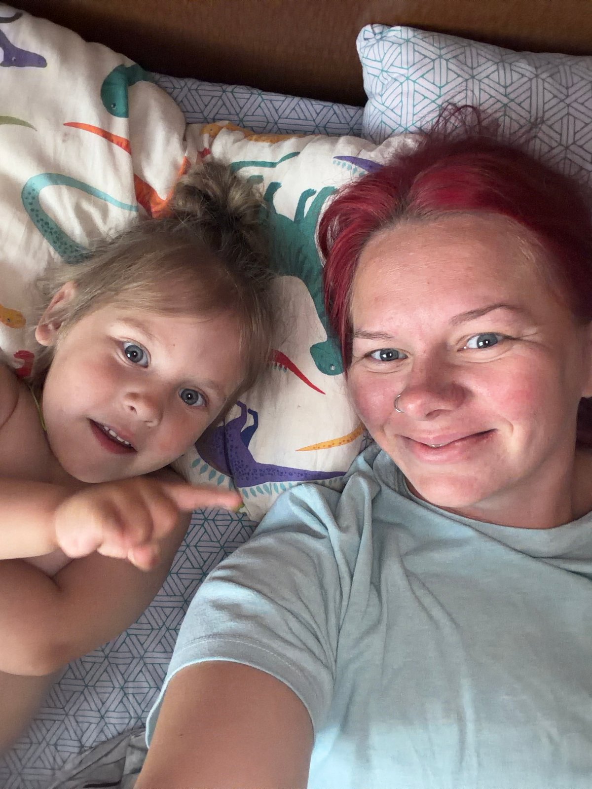 Home life moments in Chaikovsky with bed time and baking