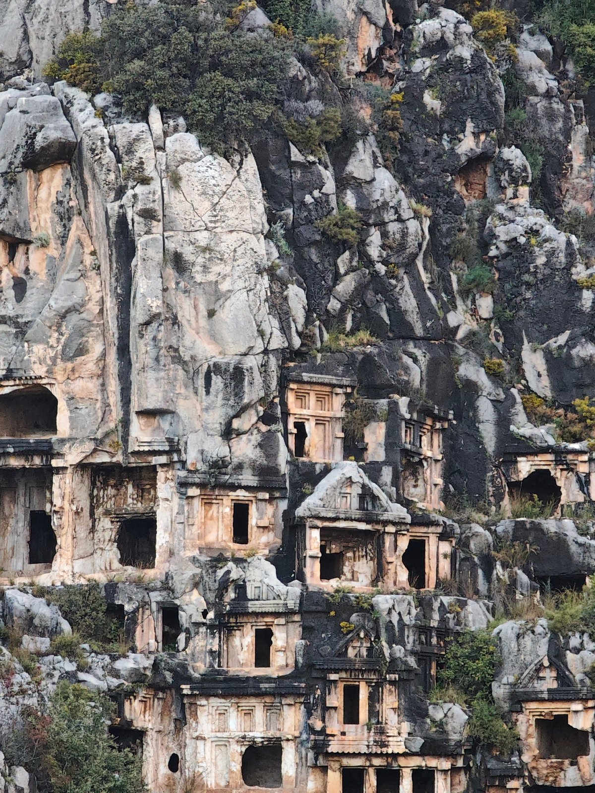 Ancient Lycian tombs documented at Myra archaeological site
