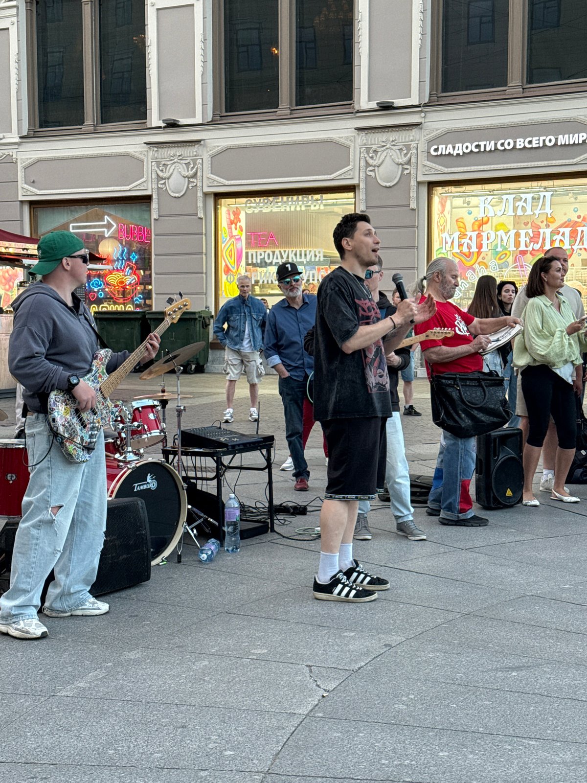 Live music, dancing, and canal life on a Saint Petersburg afternoon