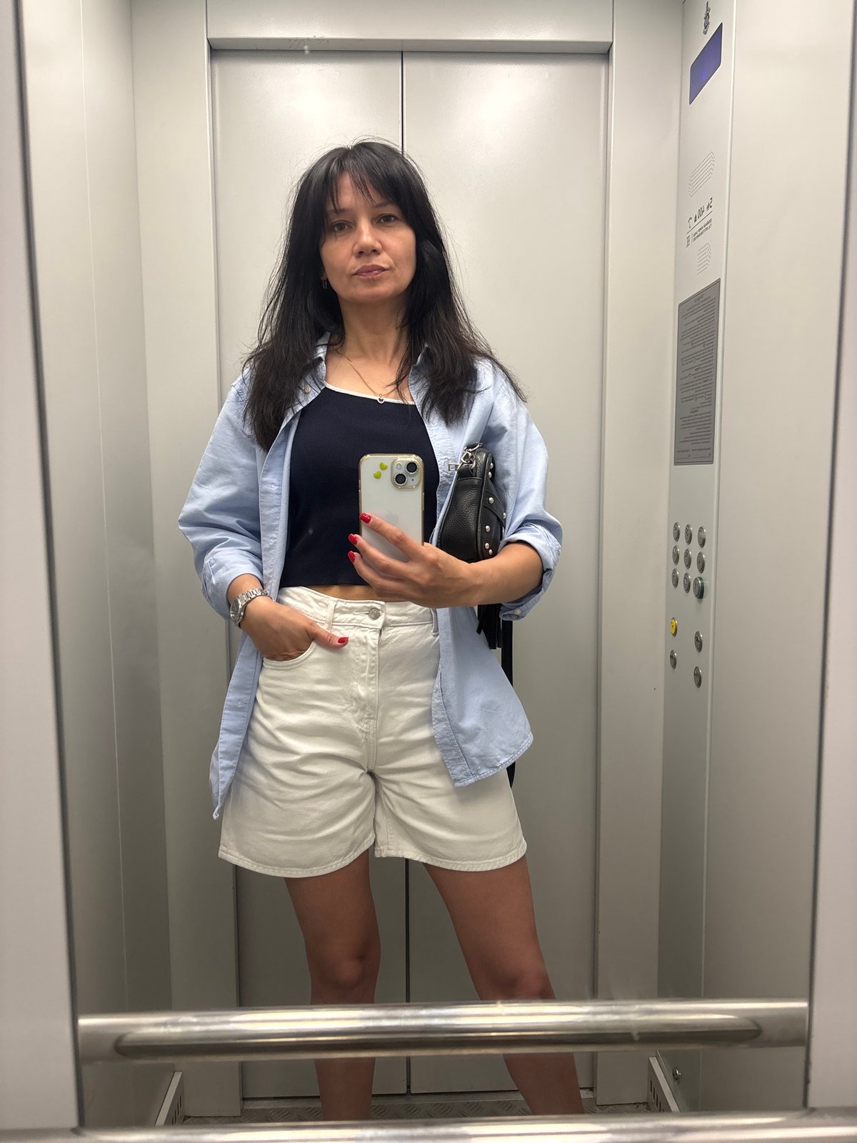 Early morning moments captured in elevator and car