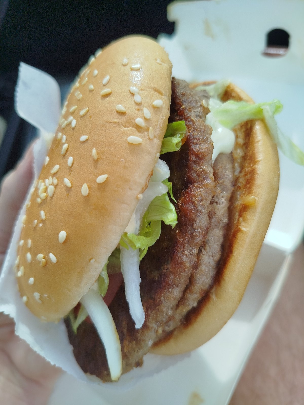 Fast food lunch and landmark viewing in Noginsk, Russia