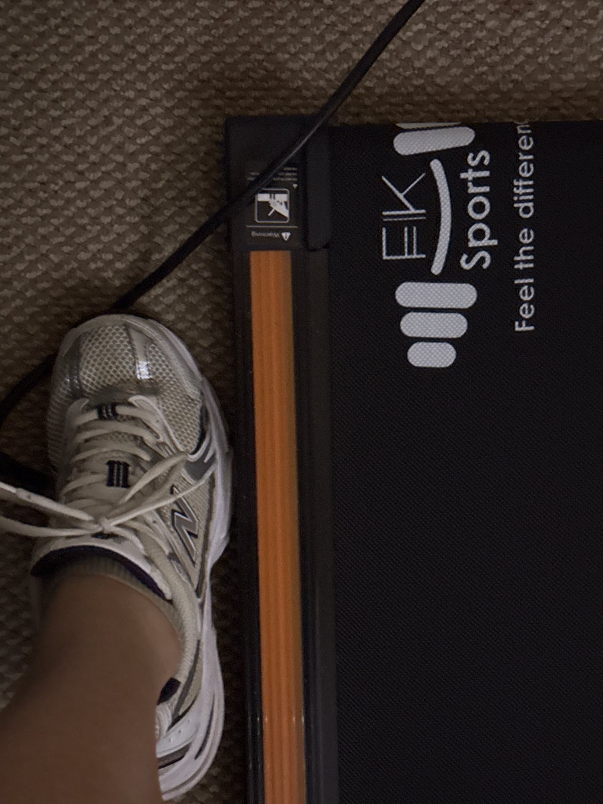 Evening moments captured in Great Yarmouth: fitness gear and crescent moon