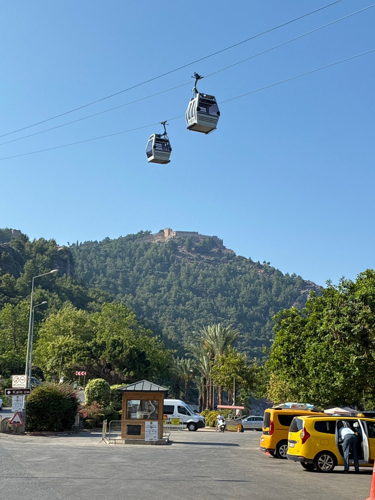 Alanya Castle area: cable cars, coastal views, and city panoramas