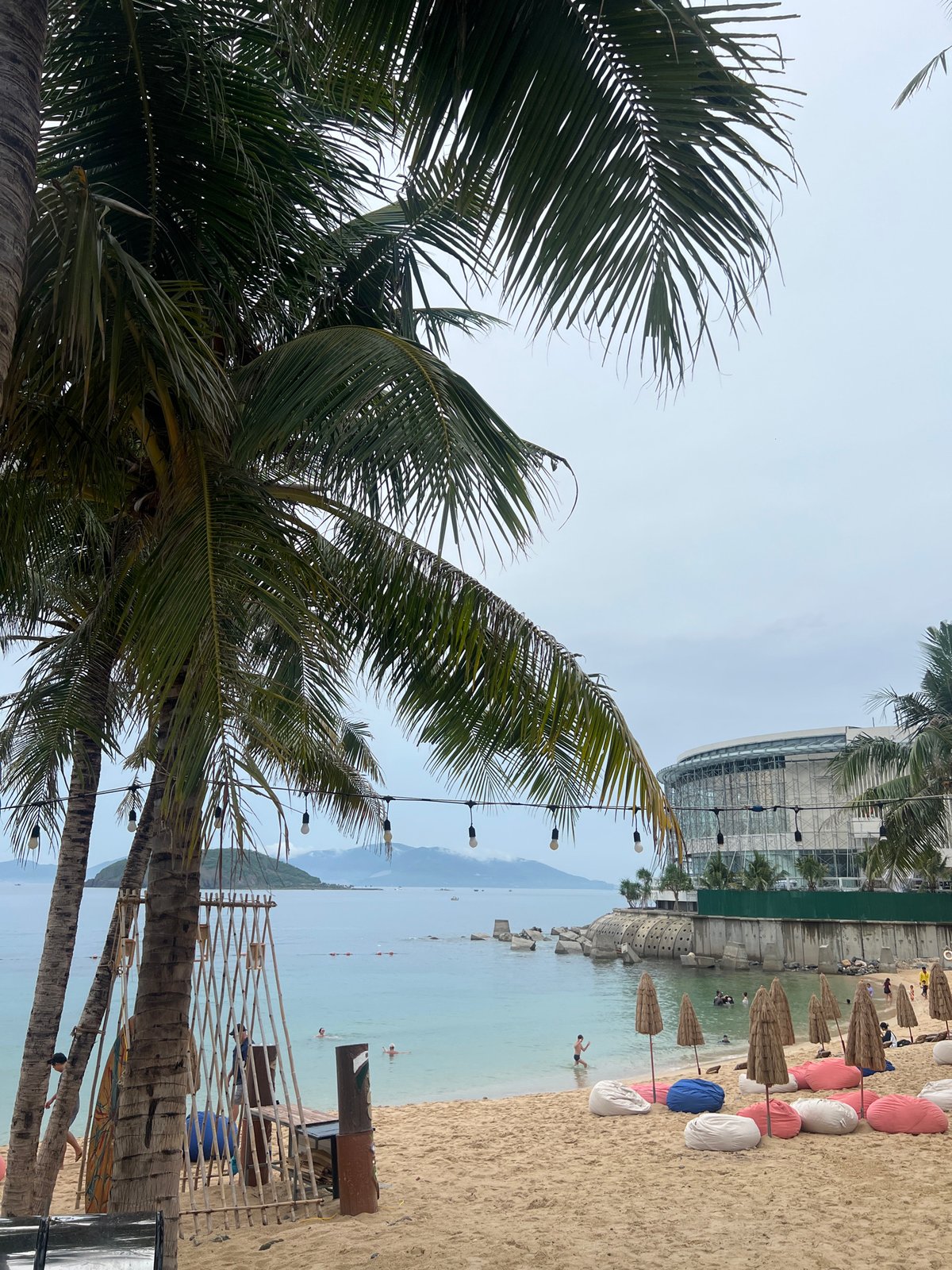 Nha Trang coastline: beach views and active construction