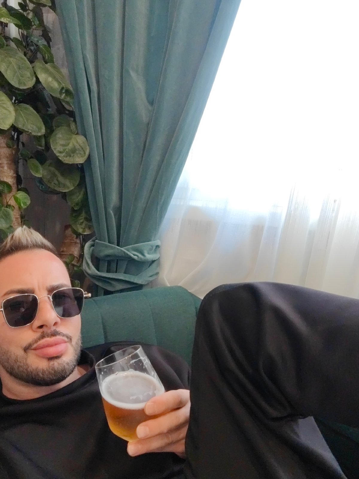 Sofia residents captured relaxing indoors during Thursday afternoon