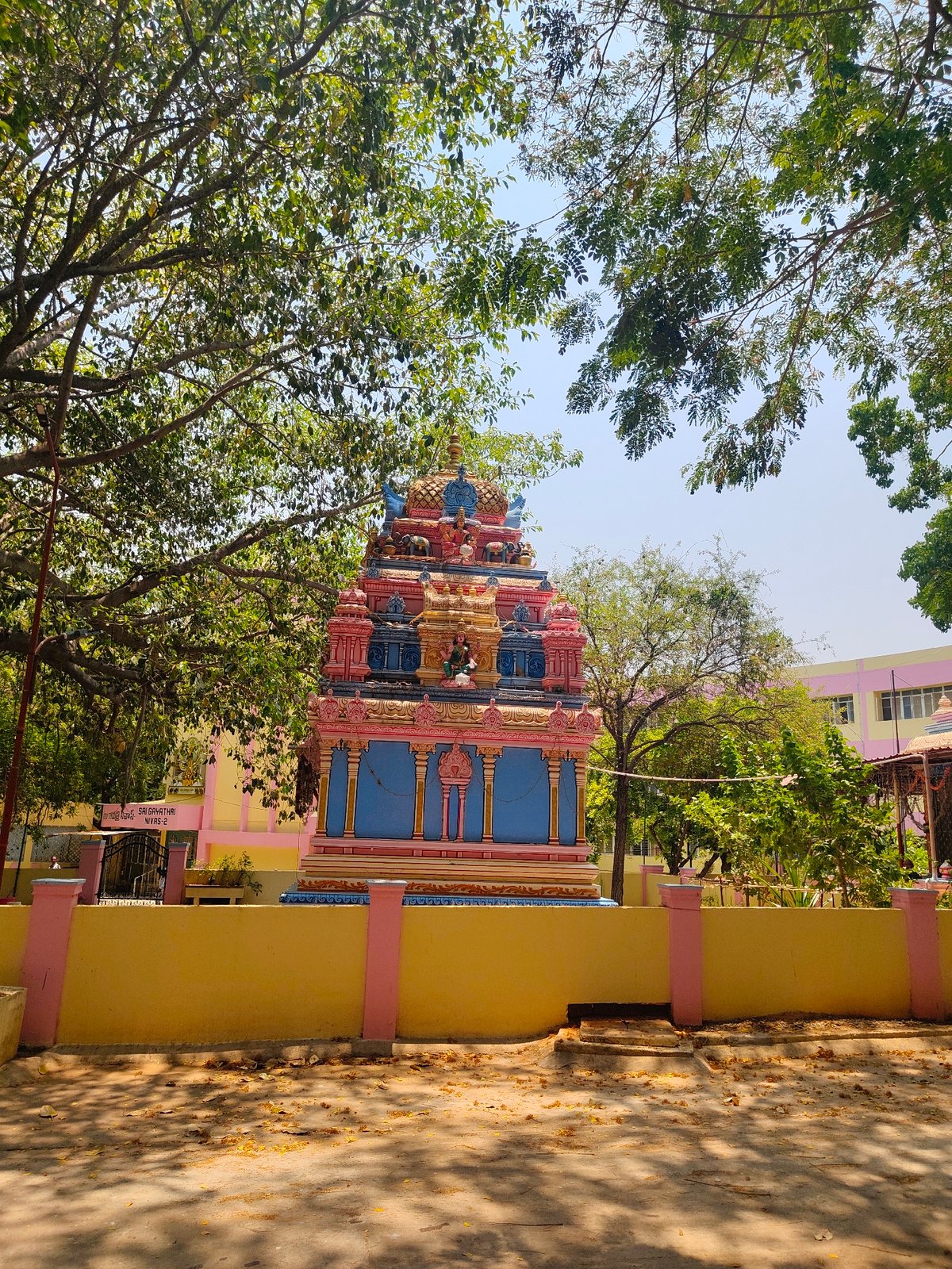Morning wildlife and temple life documented in Puttaparthi park