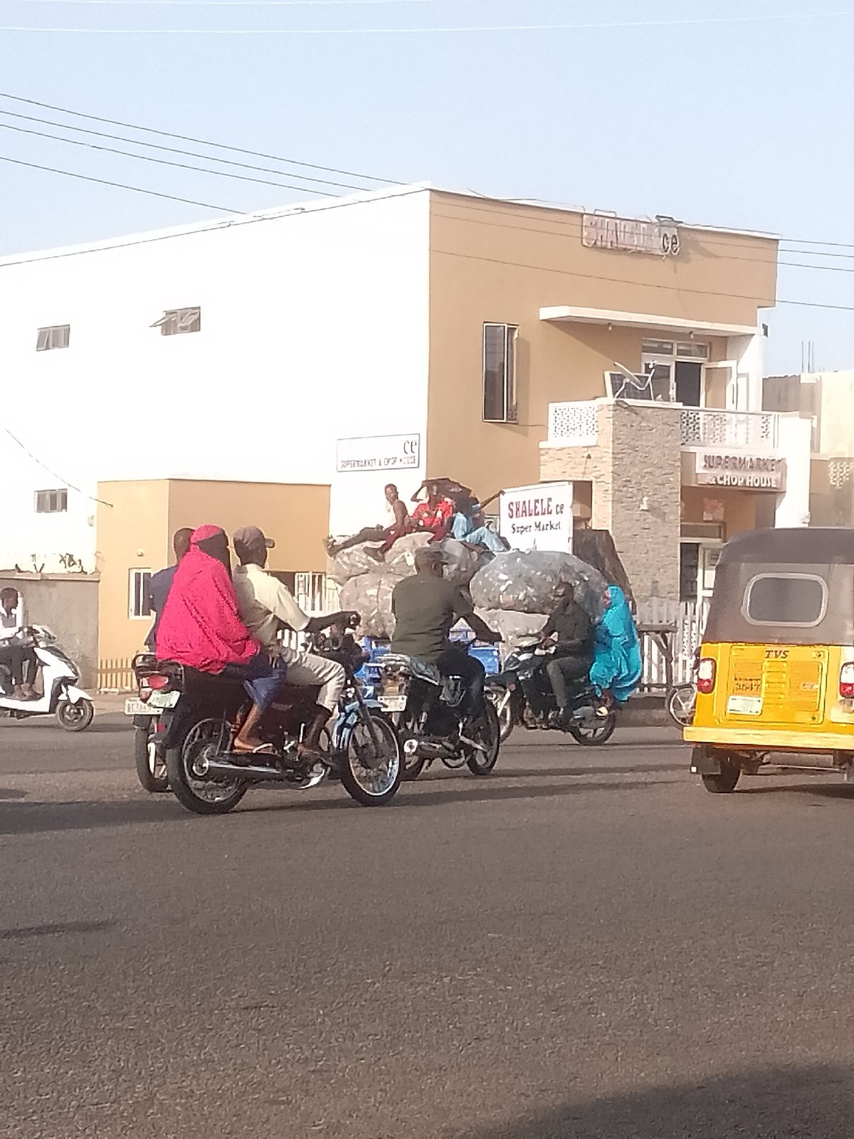 Daily street life captured in Pantame, Nigeria