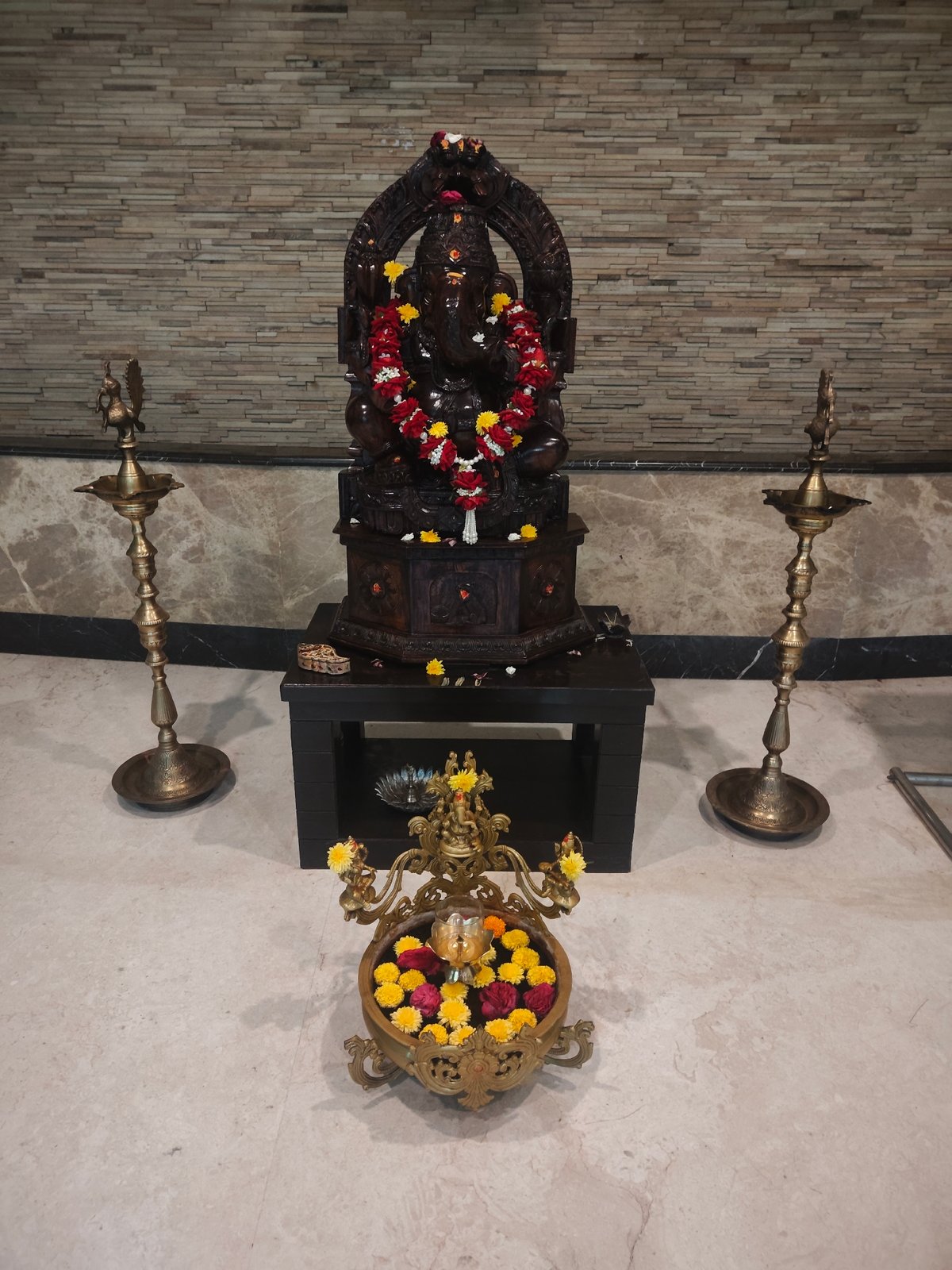 Hindu Ganesha shrine observed in Kurnool, India