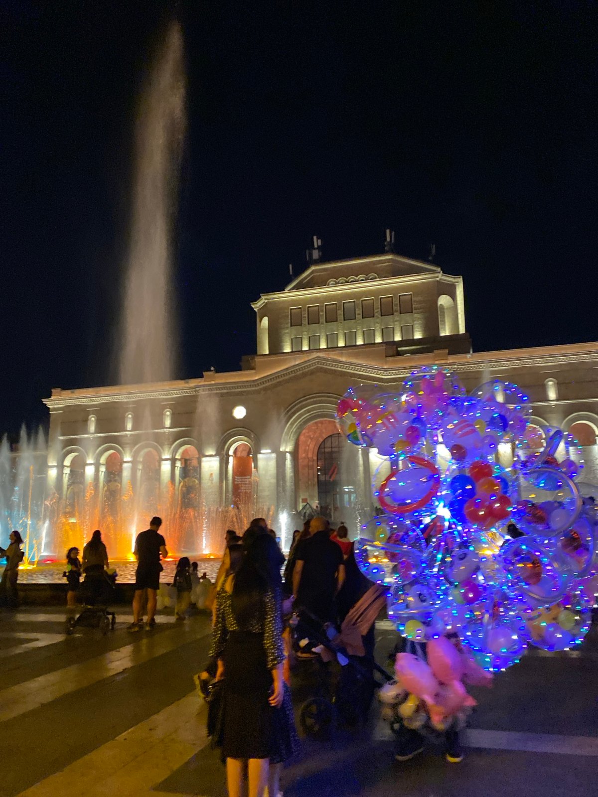 Evening street life and urban moments documented in Yerevan