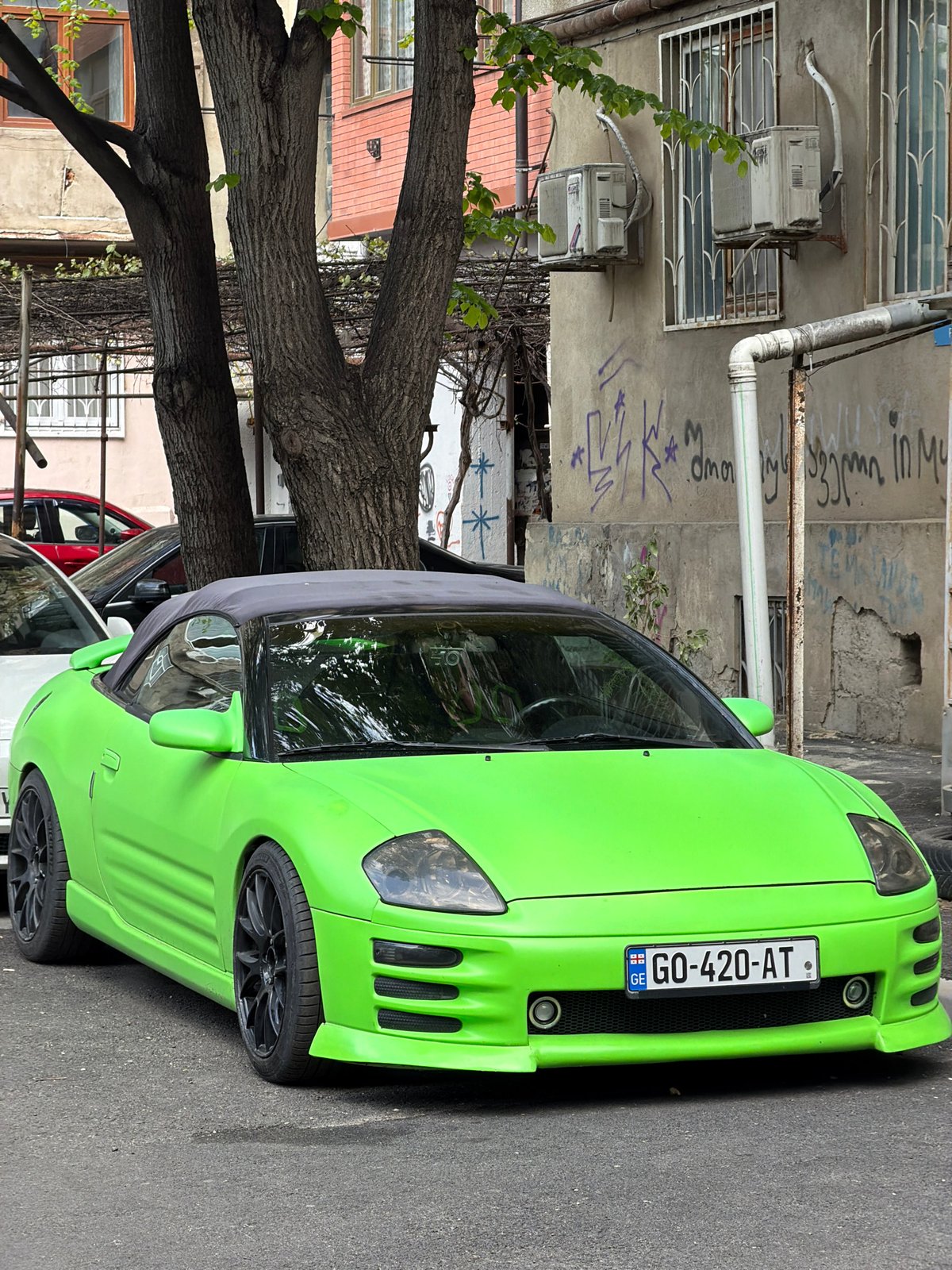 Classic and modified cars spotted on Tbilisi street