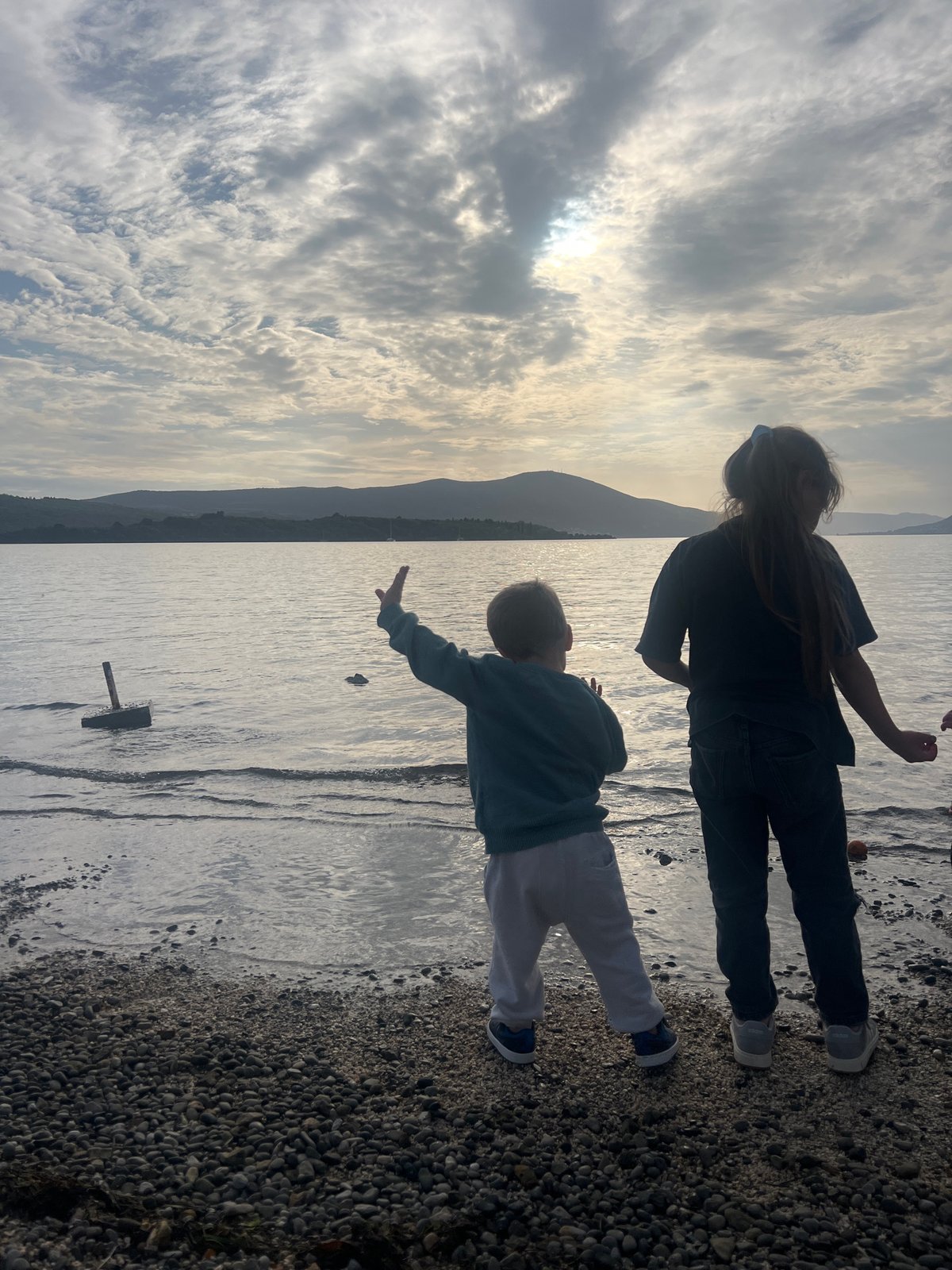 Beach day captured at Tivat Montenegro coastal scene
