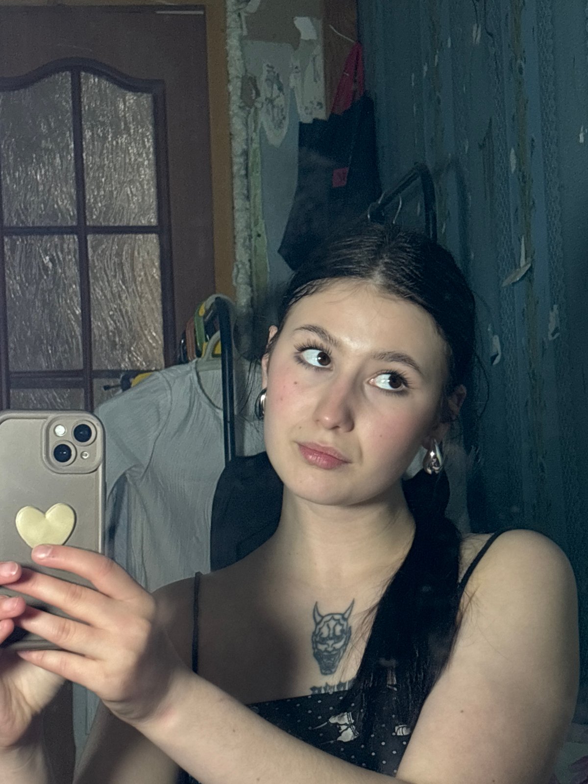 Woman takes series of selfies in Foki, Russia