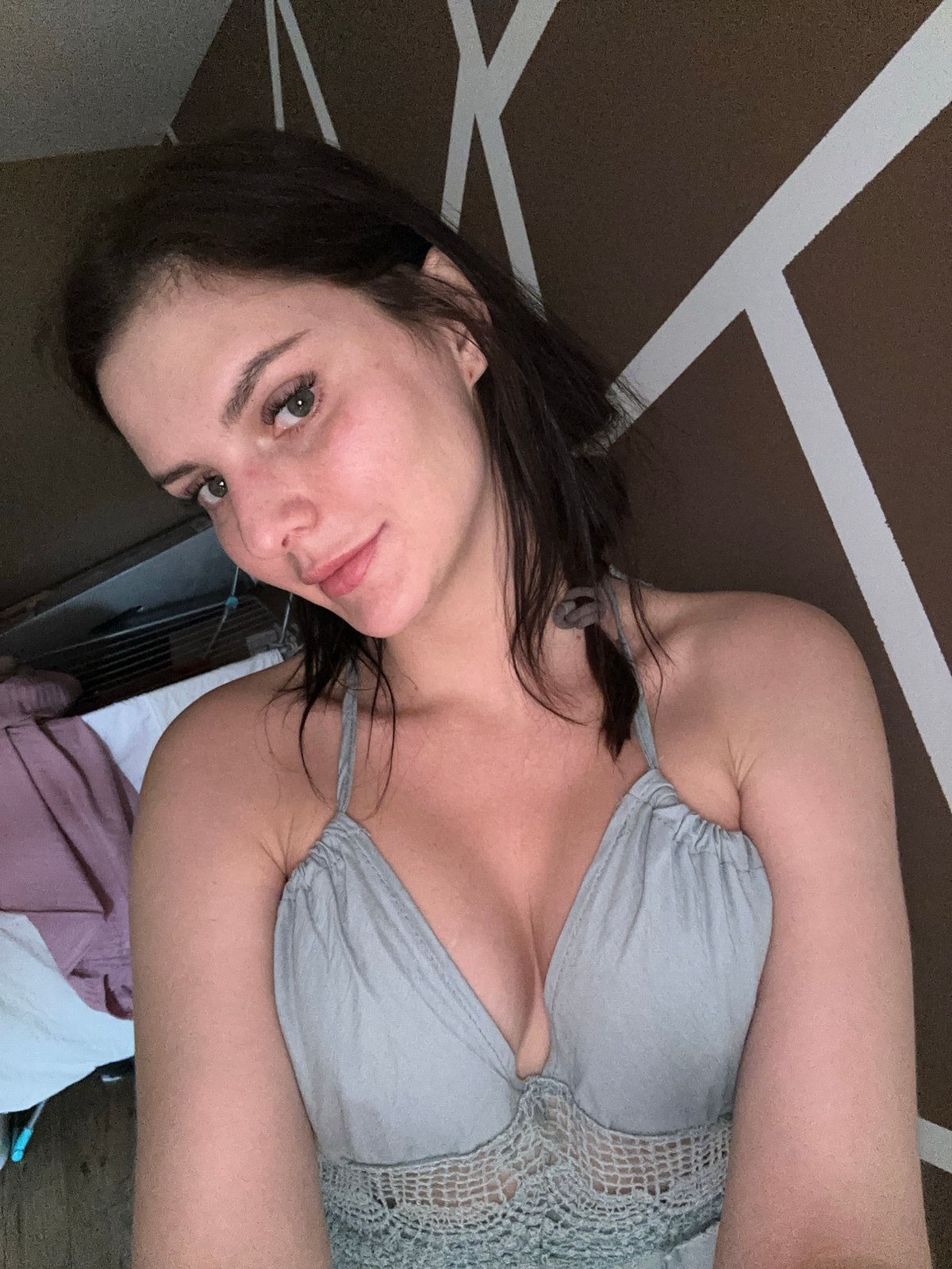 Quiet morning at home: relaxed poses and a sleeping child
