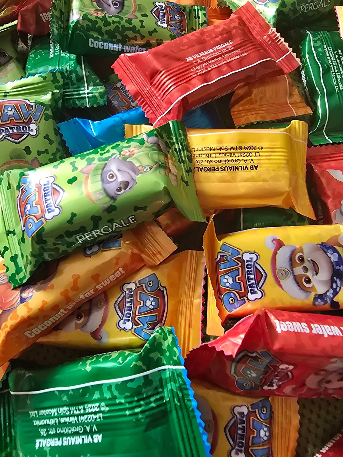 Paw Patrol candy collection documented by witness