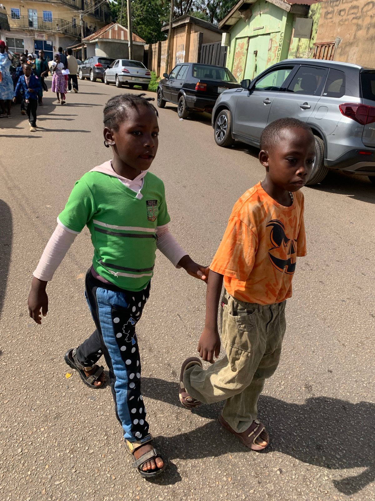 Sunday morning street life in Jos, Nigeria