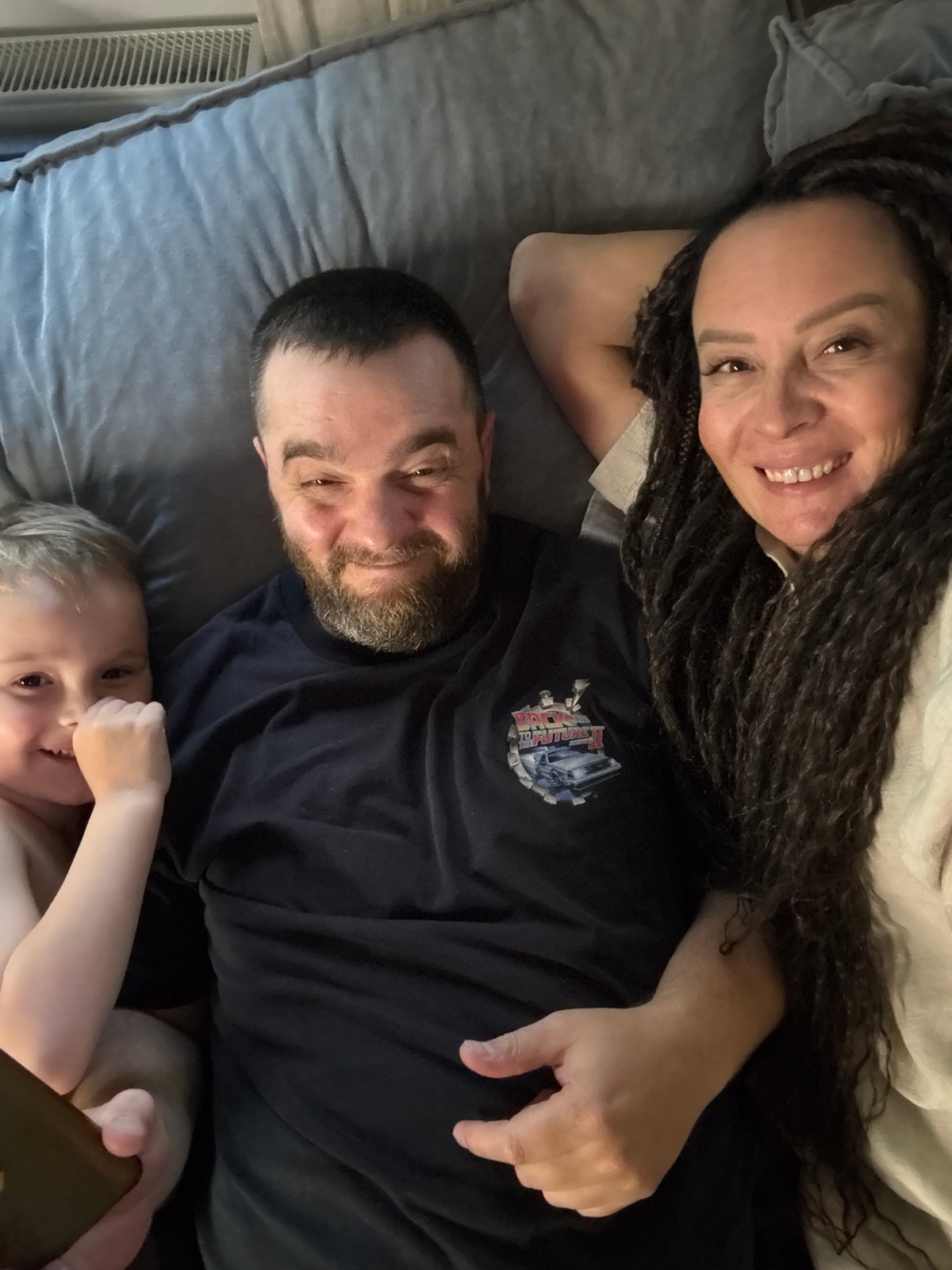 Family portrait captured in Chaikovsky, Russia home