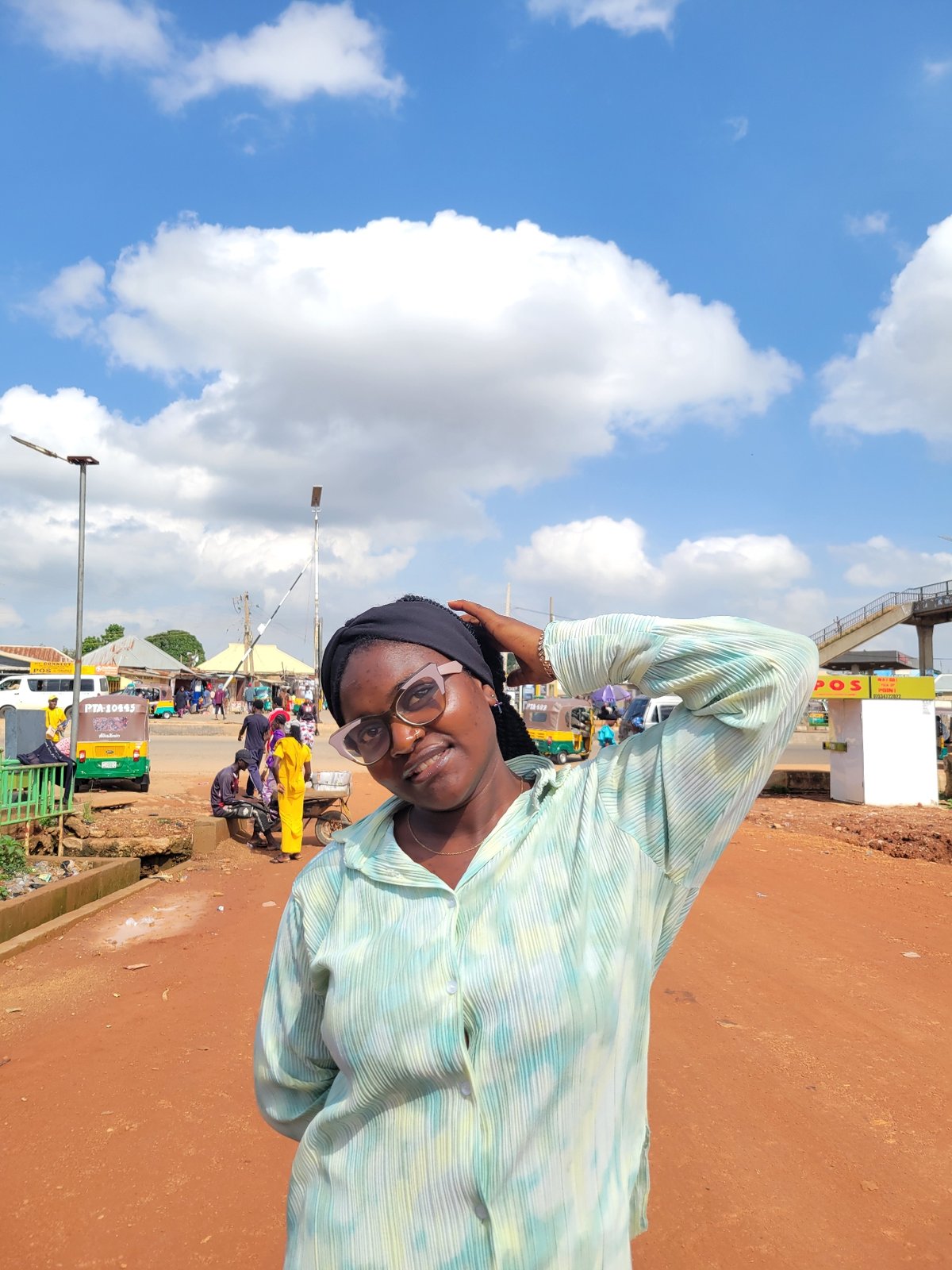 Casual portrait session on a dirt road in Jos, Nigeria