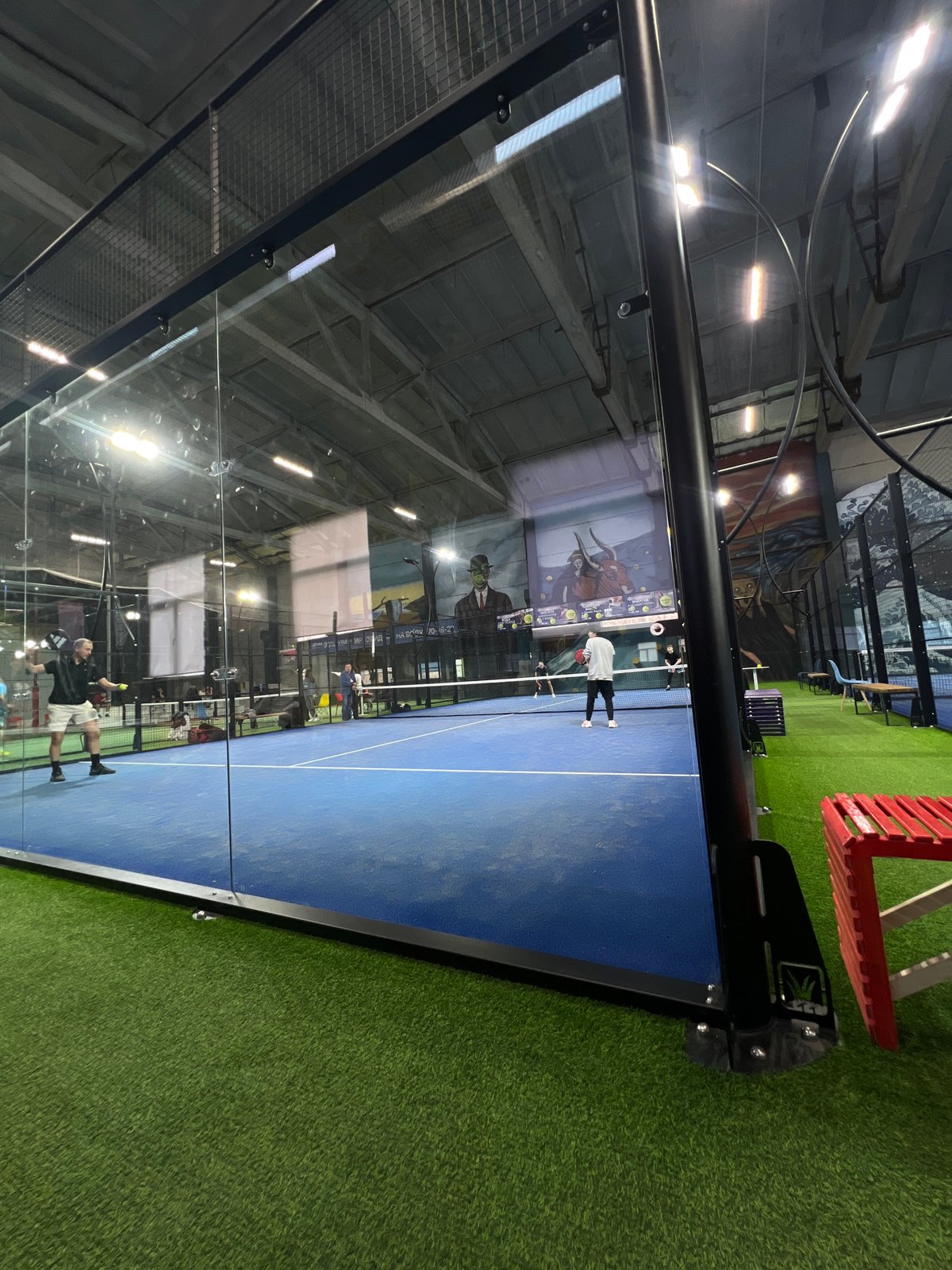 Indoor paddle tennis activity observed in Izhevsk, Russia