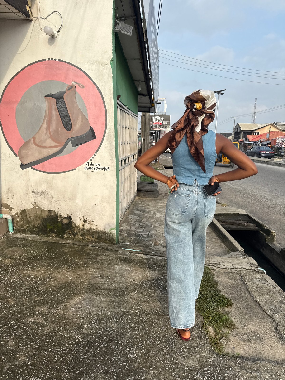 Morning street life captured in Ado, Nigeria