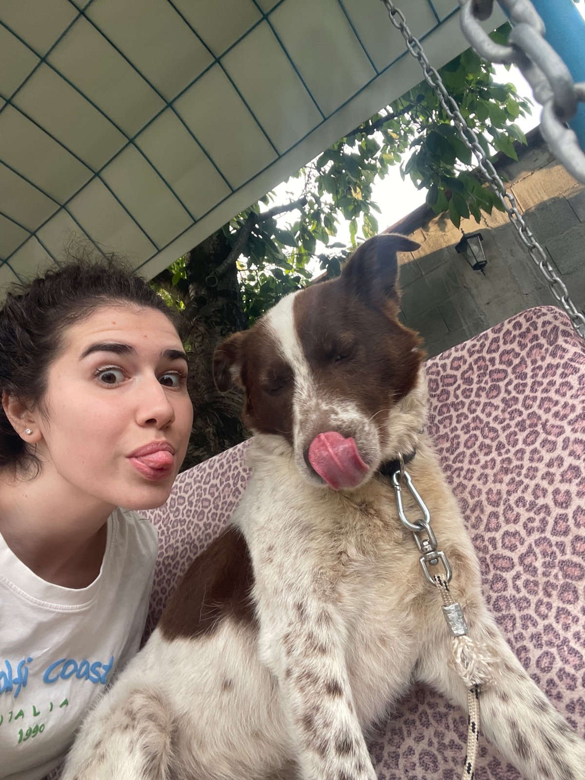 Woman and dog spend leisurely afternoon together in Sofia