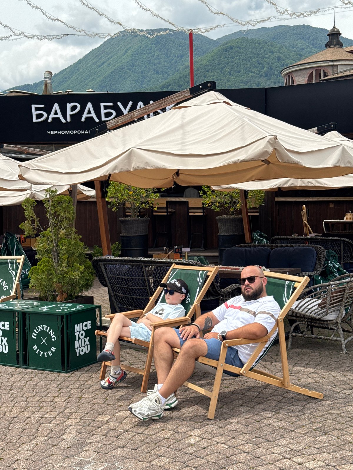 Morning leisure scenes captured in mountain resort town Estosadok