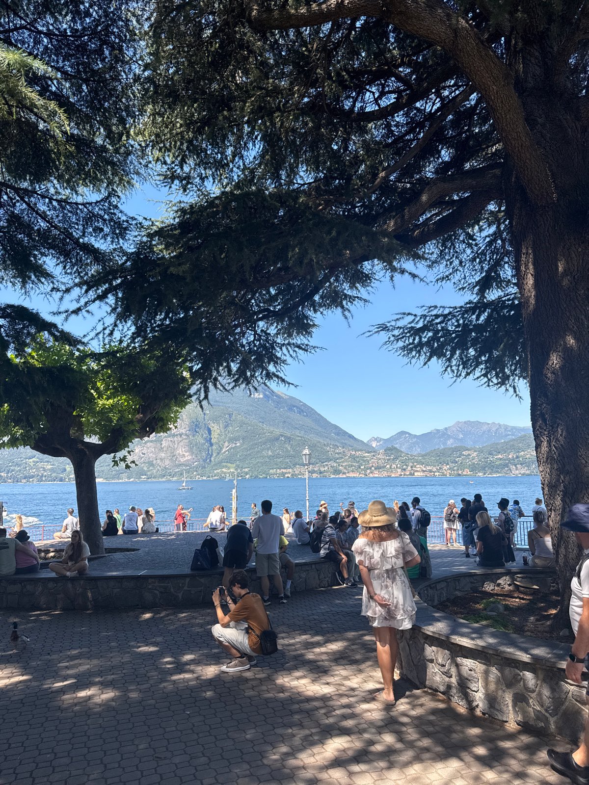 Summer morning on Lake Como's Varenna waterfront