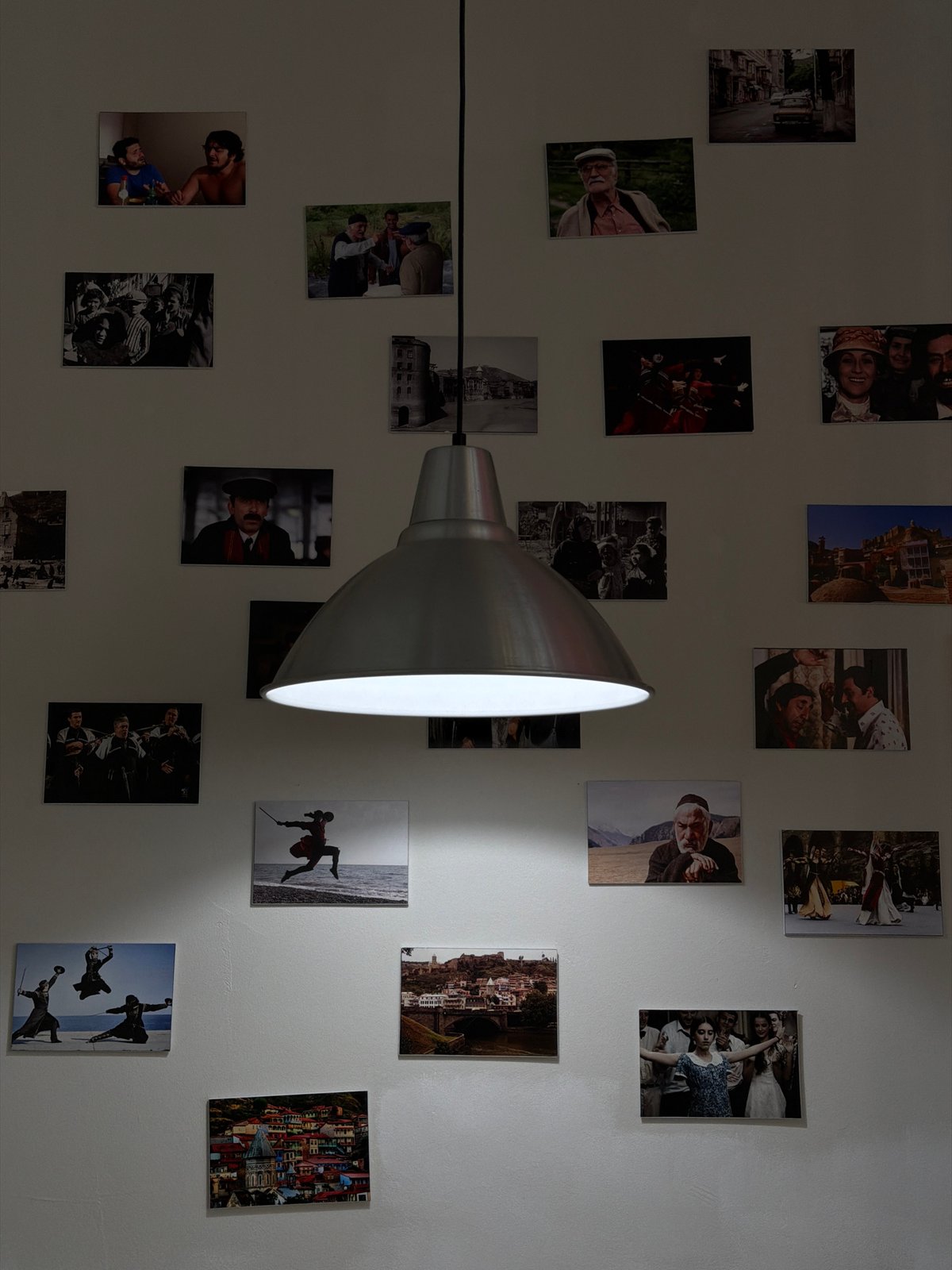 Photography exhibition or memorial display documented in Moscow