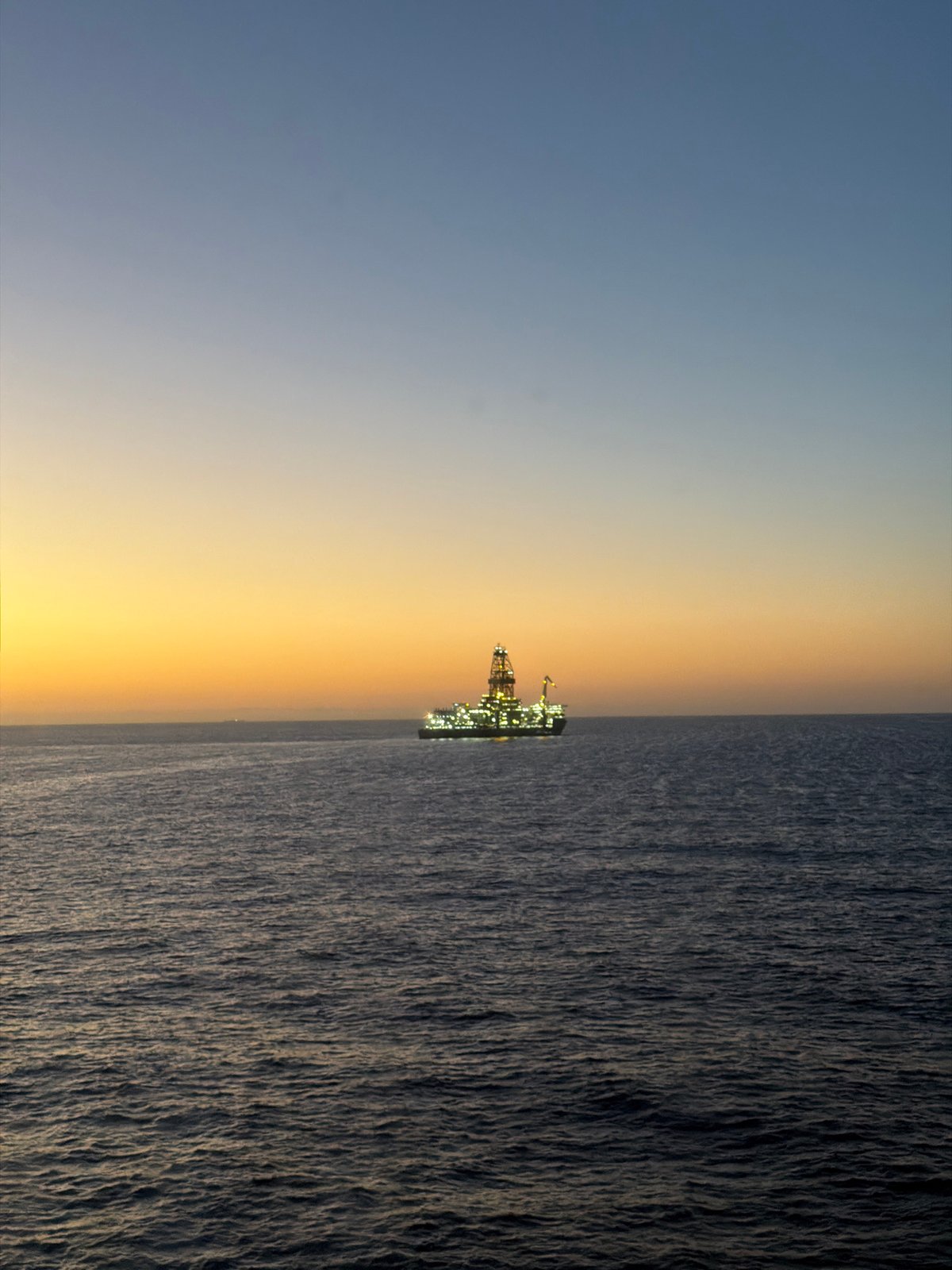 Offshore drilling platform observed in Gulf of Mexico