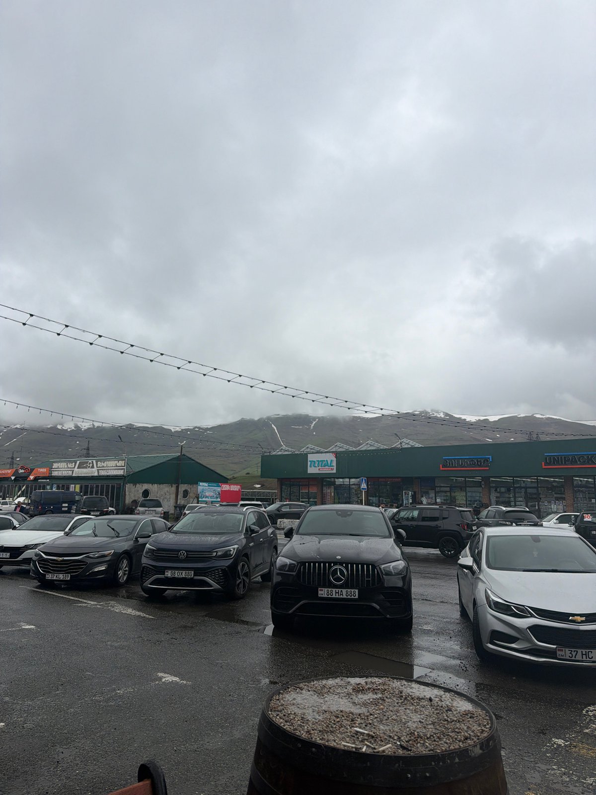 Overcast morning street scenes documented in Tsovagyugh, Armenia