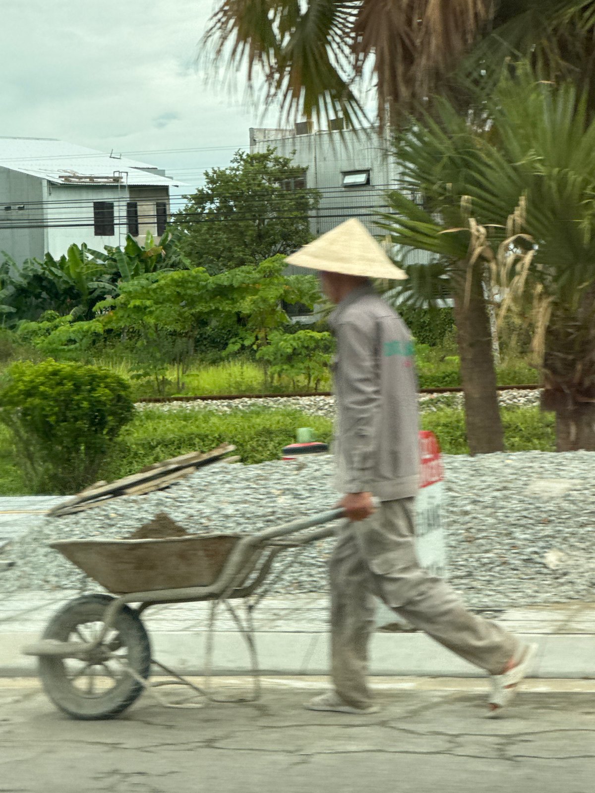Everyday street activity in Hương An Ward, central Vietnam